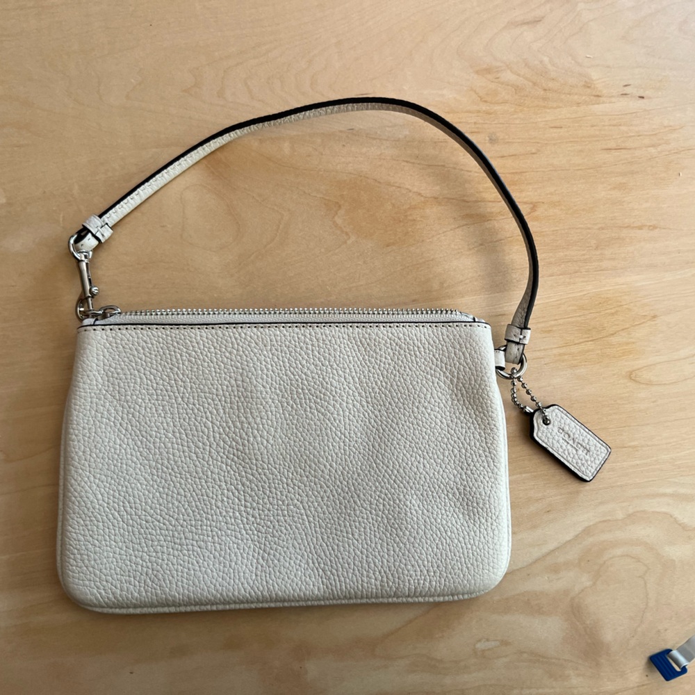 Coach Cream Studded Wristlet - Picture 5 of 9